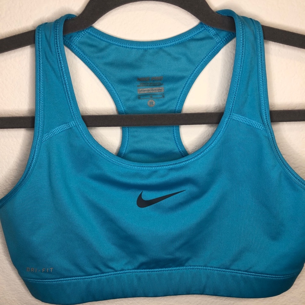 Like Brand New!! Blue Nike Pro Sports Bra